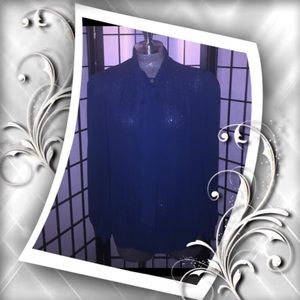 Gorgeous Semi Sheer Turquoise Vintage Top